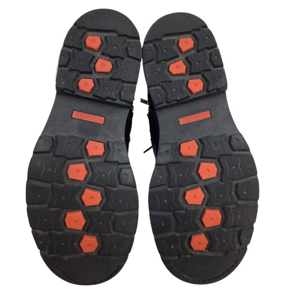 Harley-Davidson Leather Heavy Duty Motorcycle Boots Mens 9.5 Side Zip Black - Picture 10 of 14